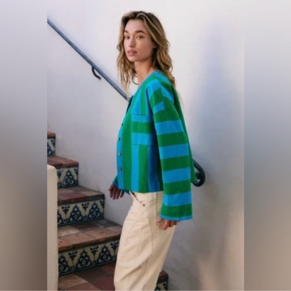 - NWT Free People Rapids Top in blue combo - Picture 2 of 5